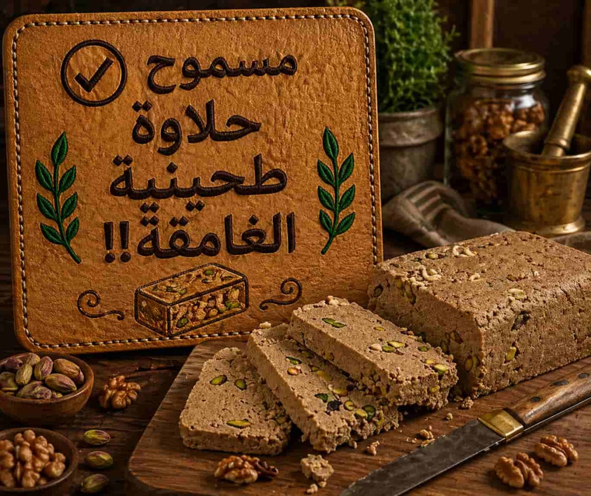 حلاوة الطحينية الغامقة