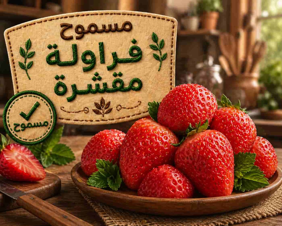 فراولة طازجة / مقشرة