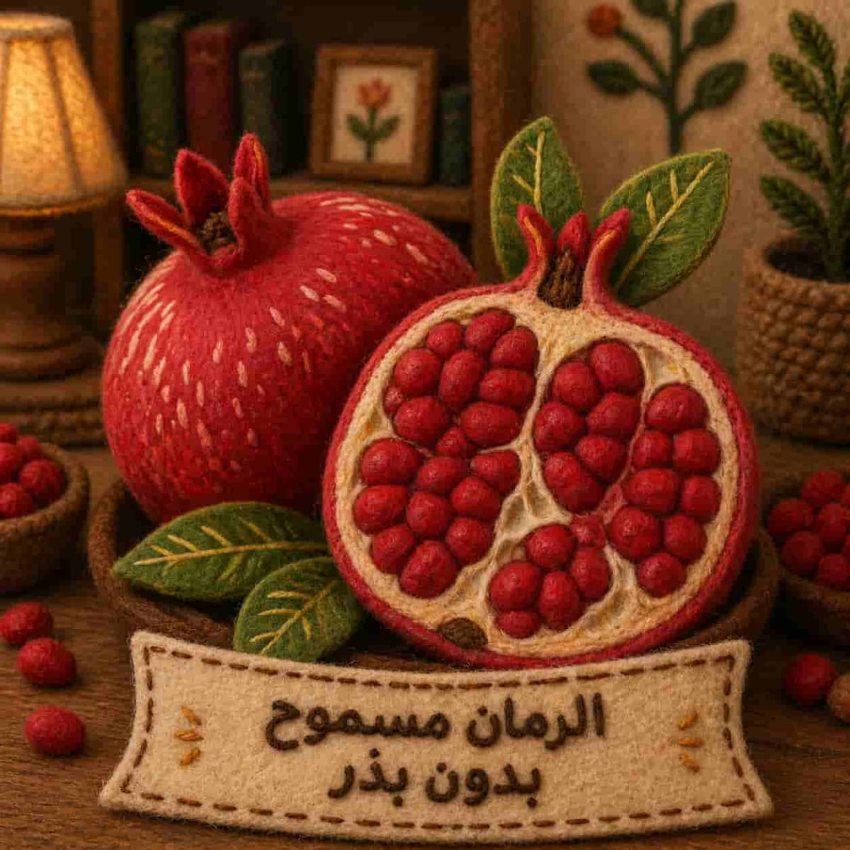 رمان طازج بدور بذور