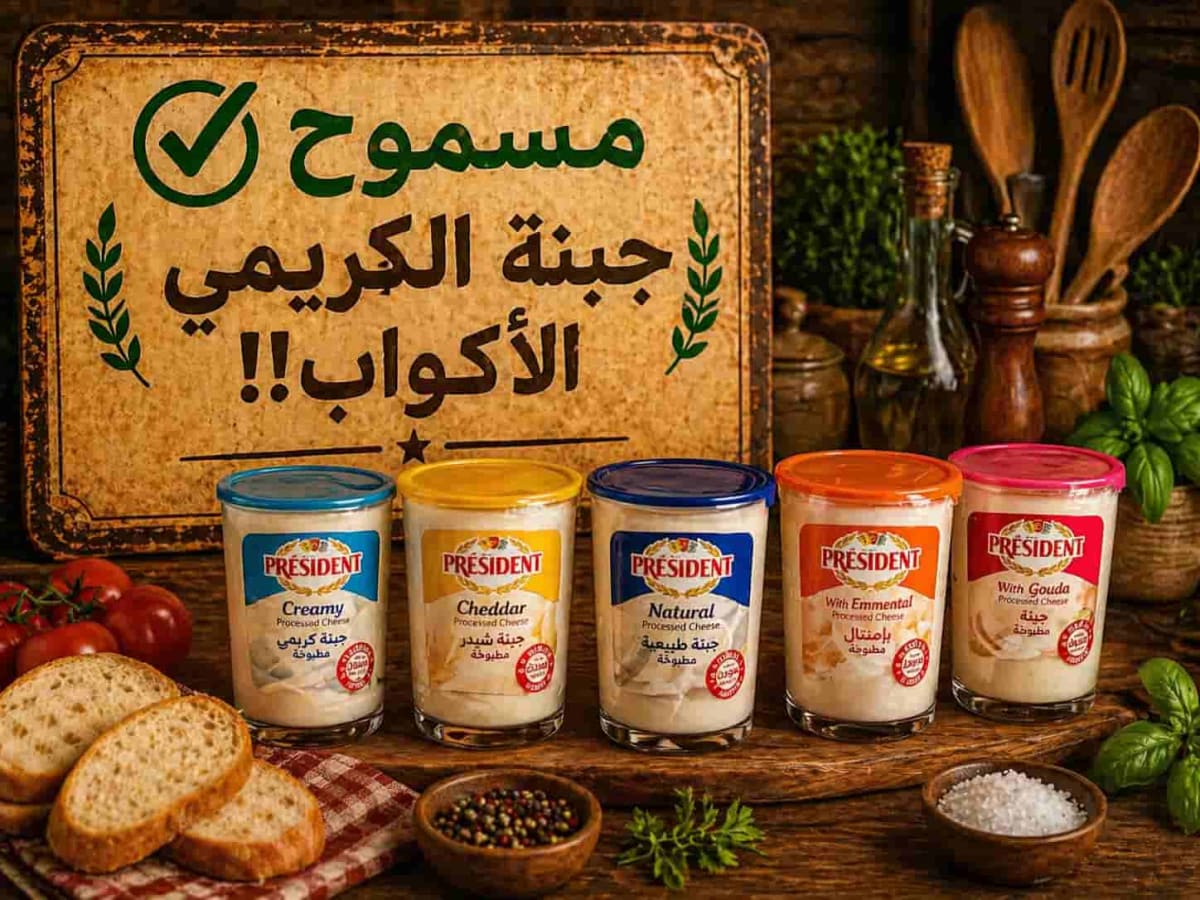 جبن كريمي أكواب