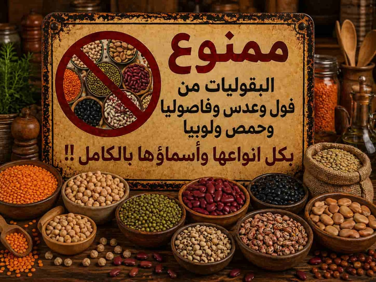 فول / عدس / حمص / فاصوليا / لوبيا