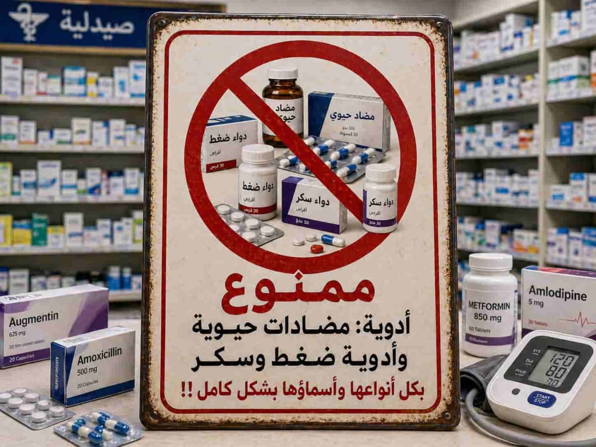 مضادات حيوية  / أدوية ضغط وسكر - تحت اشراف طبيبك الخاص