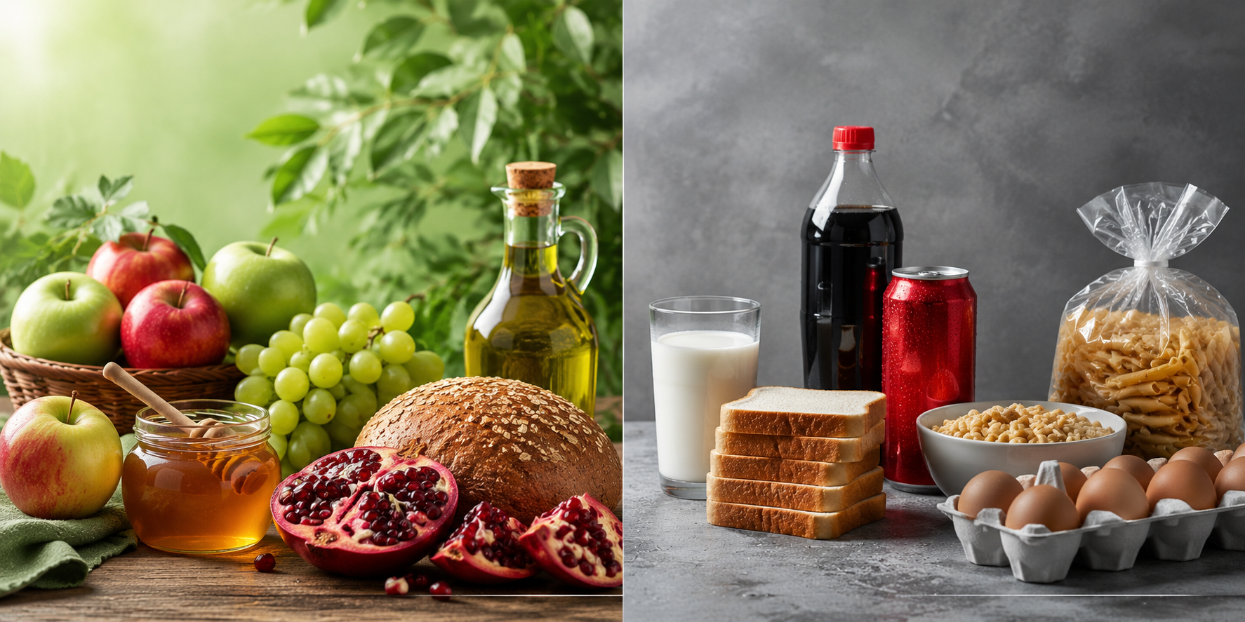 Comparison between allowed and forbidden foods in Al-Tayebaat