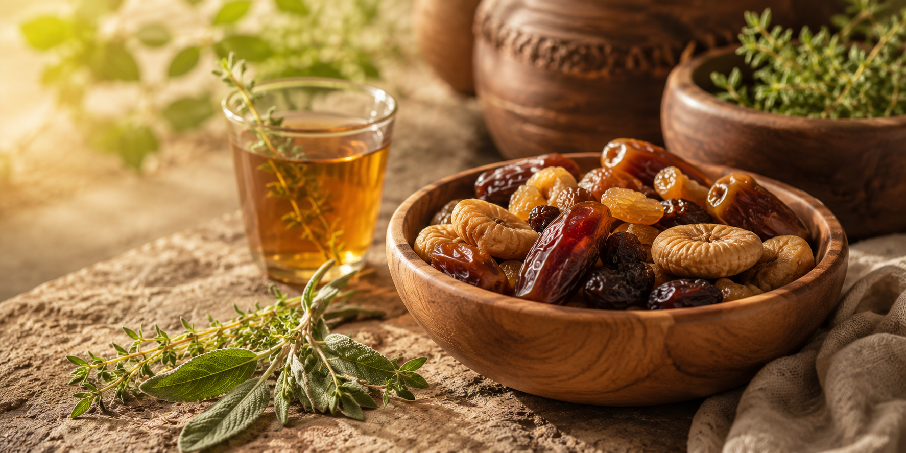 Traditional natural foods on Al-Tayebaat diet