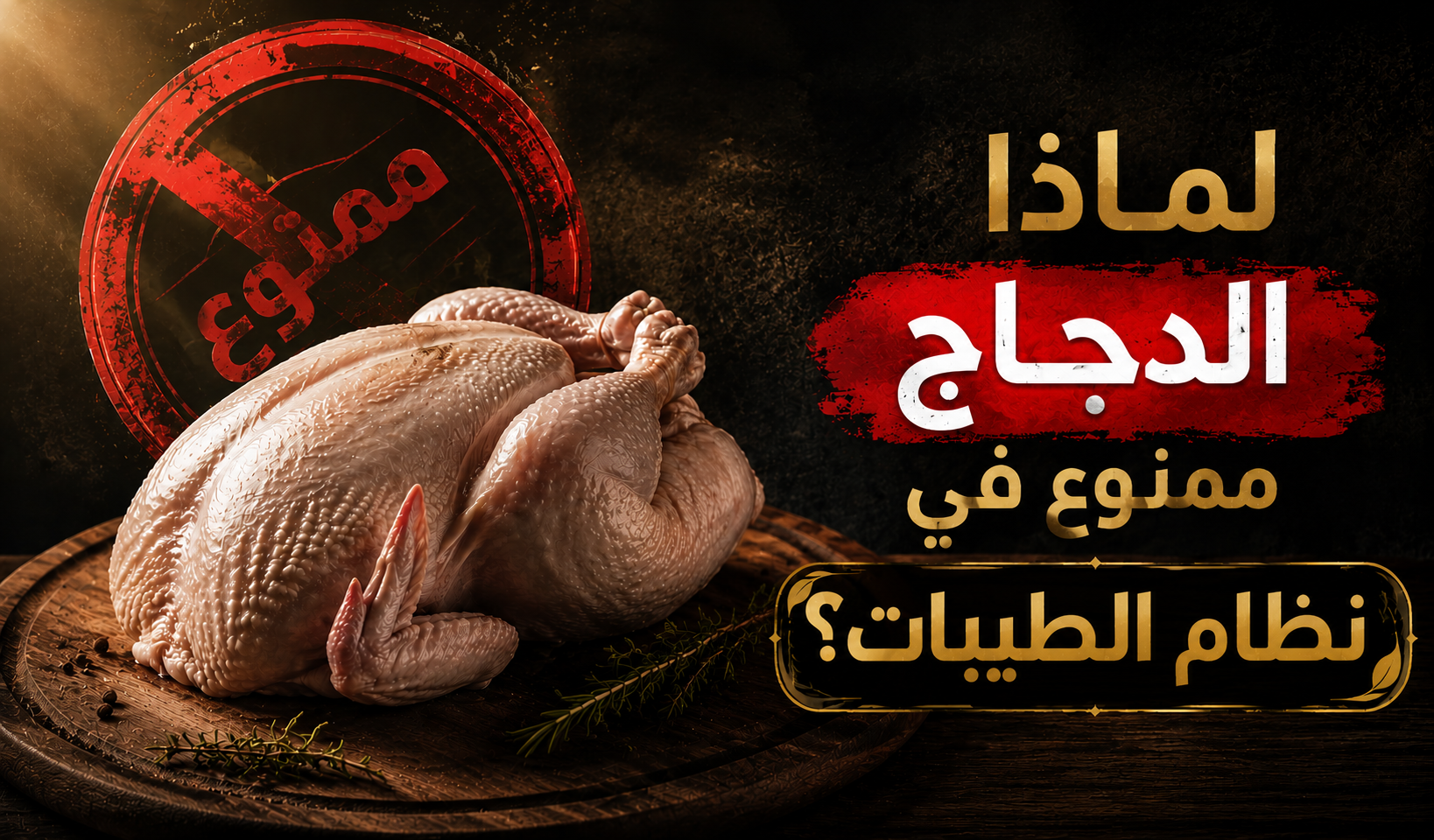 لماذا الدجاج ممنوع في نظام الطيبات للدكتور ضياء العوضي؟ الأسباب الكاملة