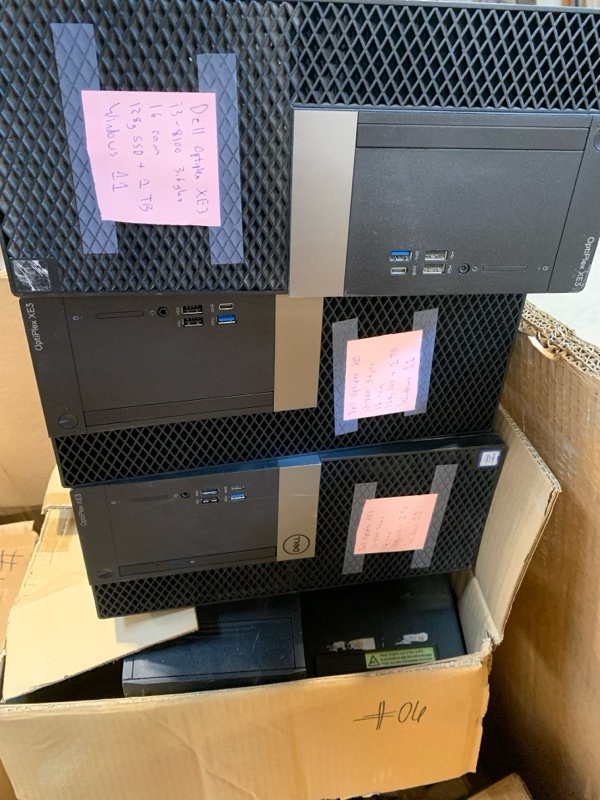 Dell XE3 Towers – i5 8th Gen, 16GB RAM, 2TB SATA, Windows 11