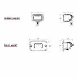 Rigid Industries SR-M SAE Fog Lights Pair 902533