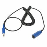 Rugged Radios Coiled Offroad Headset to Intercom Extension Cable CC-OFF-EXT - UTV Source