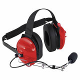 Rugged Radios H42 2-Way Radio Headset w/ PTT (Red) H42-RED - UTV Source