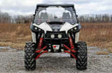 SuperATV Can-am Maverick Scratch Resistant Flip Windshield (FWS-CA-MAV-001-70)