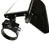Axia Alloys 12‚Ä≥ Wide Panoramic Rearview Mirror with Folding Sun Visor (Solid Black Shield)