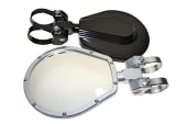 Axia Alloys 6.0‚Ä≥ Folding Side Mirror Flat Glass Black MOD6FSM-BK