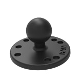 RAM Mounts Round Plate with Ball (Marine-grade aluminum) RAM-B-202U - UTV Source