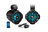 Boss Audio 750 W 2 Way Amplified Marine Grade Roll Wake Tower Speaker (6.5") (RGB) B62RGB - UTV Source