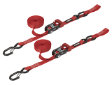 SpeedStrap 1 x 15 Ratchet Tie Down w/ Snap S Hooks and Soft Tie 2 Pack UTVS0033587