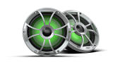 Wet Sounds Recon Series High Output Component Style 8" Marine Coaxial Speakers (w/ RGB) (Silver) RECON 8-S RGB - UTV Source