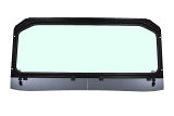 UTVZilla Polaris General Vented Glass Windshield ZL-GEN-WS-GLS-BLK-N - UTV Source