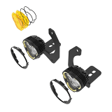 KC HiLiTES Flex Era 3 Dual Mode SAE Fog Light - 2-Light Master Kit Jeep Steel Bumpers UTVS0069049