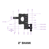 Gen-Y Hitch The Boss Torsion Flex 16K Drop Hitch (2" or 2.5" Shank)  UTVS0076722