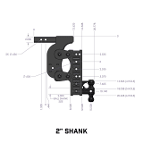 Gen-Y Hitch The Boss Torsion Flex 16K Drop Hitch (2" or 2.5" Shank)  UTVS0076722