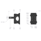 Gen-Y Hitch The Boss Torsion Flex Pintle Plate (2" or 3" Shank)  UTVS0076771