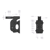 Gen-Y Hitch The Boss Torsion Flex Pintle Plate (2" or 3" Shank)  UTVS0076771