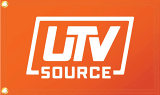 UTV Source Solar Orange Whip Flag w/ White UTV Source Logo (12"x20") UTVS0078530 - UTV Source