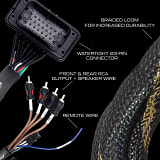 UTV Stereo Polaris RZR Pro R / Turbo R / Pro XP Ride Command Front & Rear RCA Output w/ Speaker Wire & Remote  UTVS0080997