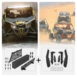 Kemimoto Can-Am Maverick X3/Max Noise Reduction Kit and Max Mud Fender Flares B0701-00101BK+B0103-00201 - UTV Source