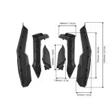 Kemimoto Can-Am Maverick X3 Max Door Panel and Mud Fender Flares  UTVS0095907