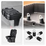 Kemimoto Polaris Ranger Cargo Storage Device Tool Box and Tie Down Anchors B0113-01201BK+FTVTA002BK - UTV Source