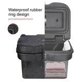Kemimoto Polaris Ranger Adjustable Break Away Side Mirrors and Cargo Storage Device Tool Box  UTVS0097426