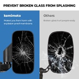 Kemimoto Polaris Ranger Adjustable Break Away Side Mirrors and Cargo Storage Device Tool Box  UTVS0097426