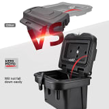 Kemimoto Polaris Ranger Adjustable Break Away Side Mirrors and Cargo Storage Device Tool Box  UTVS0097426