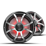 Wet Sounds REVO Series 10-inch High-Output Component Style Coaxial Speakers (w/ XS-Gunmetal-Stainless Steel RGB Grilles) REVO CX-10 XS-G-SS S2 - UTV Source