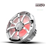 Wet Sounds REVO Series 10-inch High-Output Component Style Coaxial Speakers (w/ XS-White-Stainless Steel RGB Grilles)  UTVS0098530