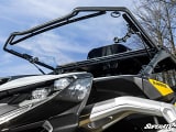 SuperATV Can-Am Maverick R Scratch Resistant Flip Windshield  UTVS0100411