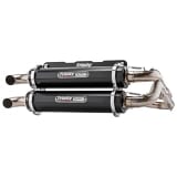 Trinity Racing Polaris RZR RS1 Dual Full System Exhaust (Black) TR-4166D-BK - UTV Source
