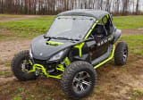 SuperATV Segway Villain Scratch-Resistant Flip Windshield  UTVS0102267