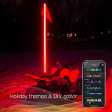 XK Glow XKchrome Side by Side UTV LED Whip Kits (w/ smartphone app)  UTVS0103866-MAIN