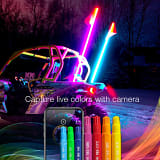 XK Glow XKchrome Side by Side UTV LED Whip Kits (w/ smartphone app)  UTVS0103866-MAIN