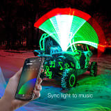 XK Glow XKchrome Side by Side UTV LED Whip Kits (w/ smartphone app)  UTVS0103866-MAIN