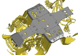 Rival Powersports CFMoto CForce 400 / 500 GEN2 Plastic Central Skid Plate  UTVS0107372