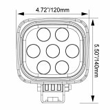 Vision X 4.7″ Square Utility Market Xtreme  UTVS0108636-MAIN
