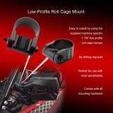 Tusk Low Profile Roll Cage Clamp Pivot Folding Mirror Kit  UTVS0110724