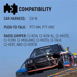 Rugged Radios 3C NASCAR with Mic and 3.5mm Jack Cord Helmet Kit