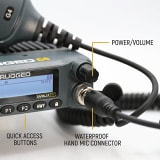 Rugged Radios Rambler G4 GMRS Band Mobile Radio with Stealth Antenna - Radio Kit Lite  UTVS0111731