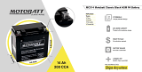 Motobatt Batteries MCX14 Replacement Classic AGM Battery  UTVS0112542
