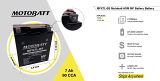 Motobatt Batteries MFX7L-BS Replacement MF AGM Battery  UTVS0112571