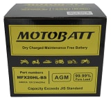 Motobatt Batteries MFX20HL-BS Replacement MF AGM Battery  UTVS0112590